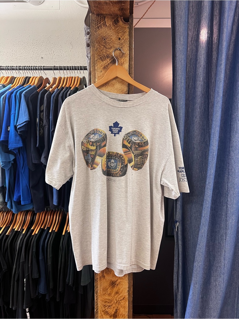 Vintage 1993 Toronto Maple Leafs Grey T-shirt